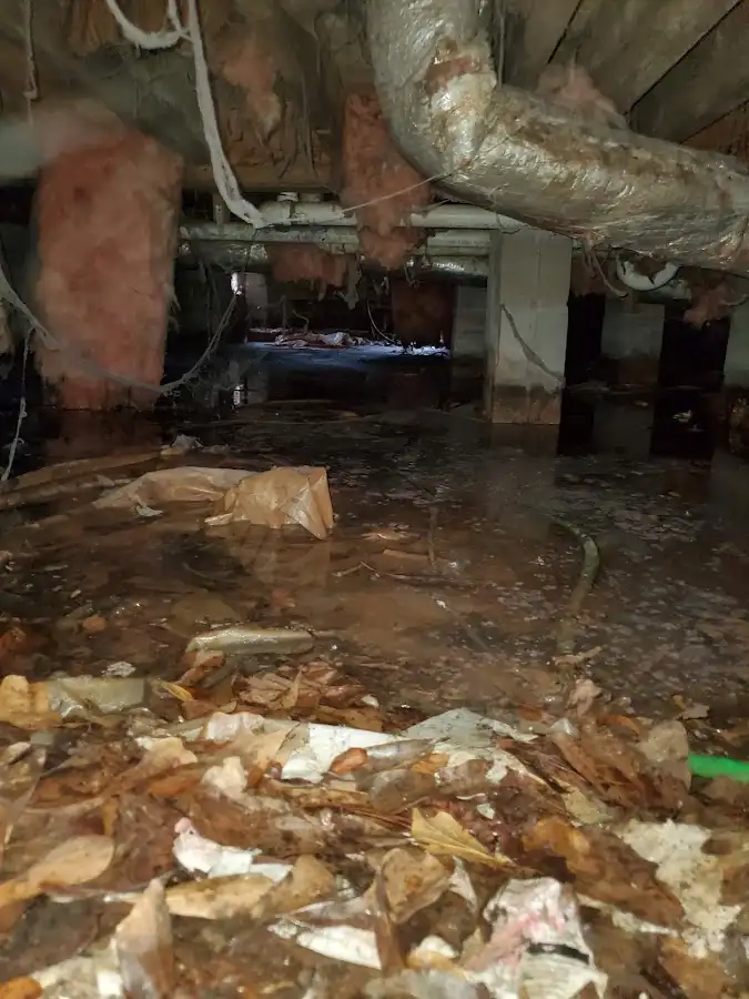 Crawl space flood assessment for Commercial Water Damage Restoration in Tremonton
